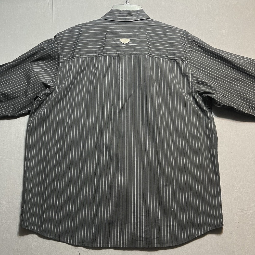 Harley Davidson men's long sleeved black button up shirt size 2XL - Picture 6 of 7